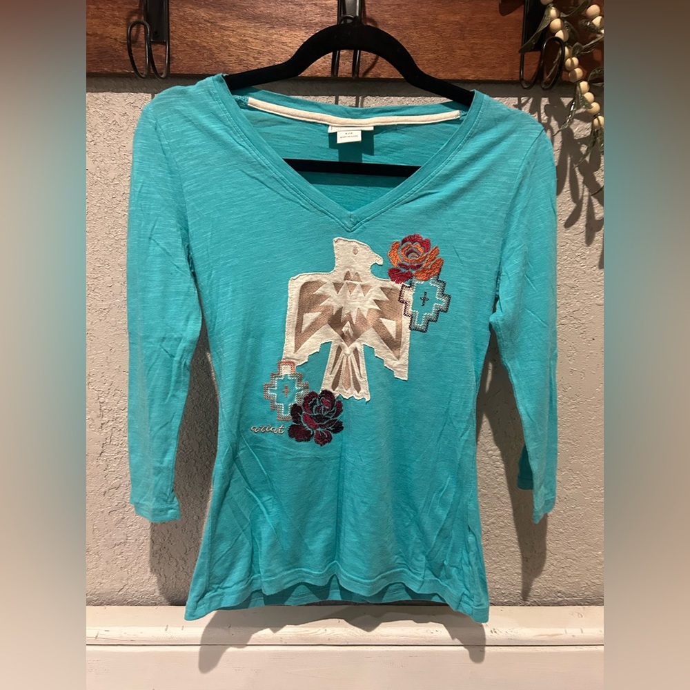 Ariat Women's Turquoise Graphic Top